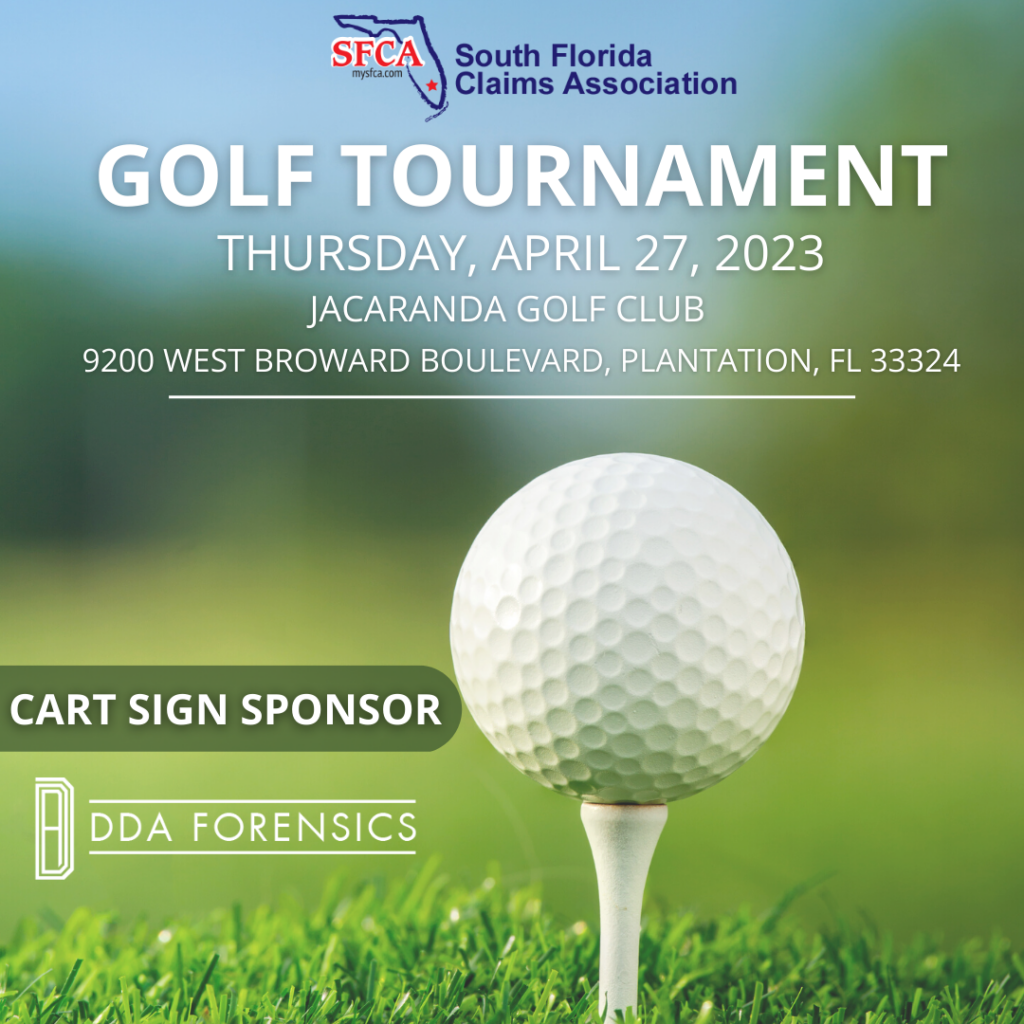 Fore! DDA Forensics Sponsors the South Florida Claims Association Golf Tournament
