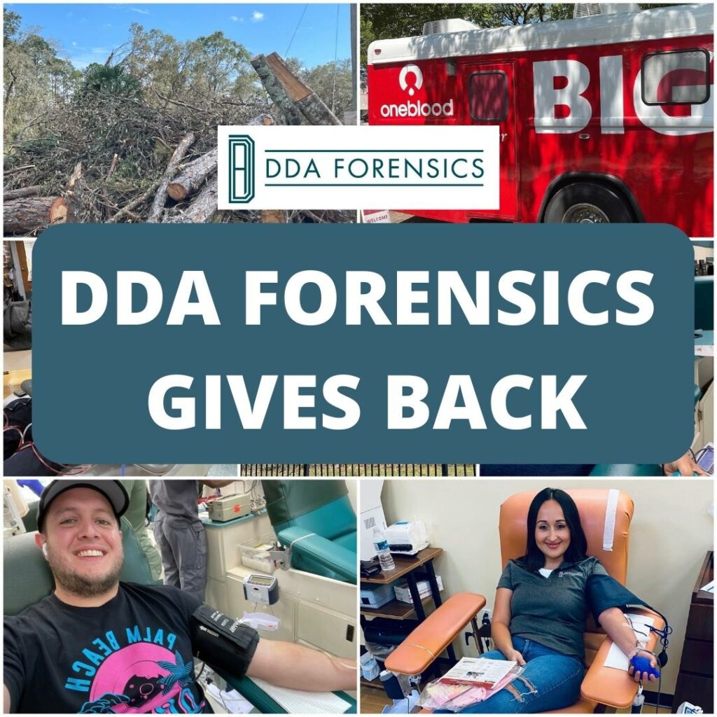 DDA Forensics Team Gives Back After Hurricane Idalia