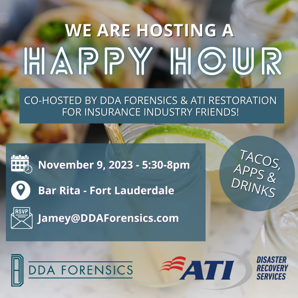 DDA Forensics Co-Hosts Industry Happy Hour in Fort Lauderdale