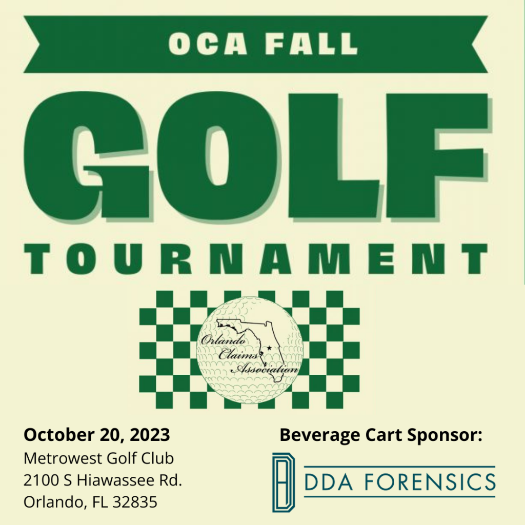 DDA Forensics Sponsors the Orlando Claims Association Fall Golf Tournament