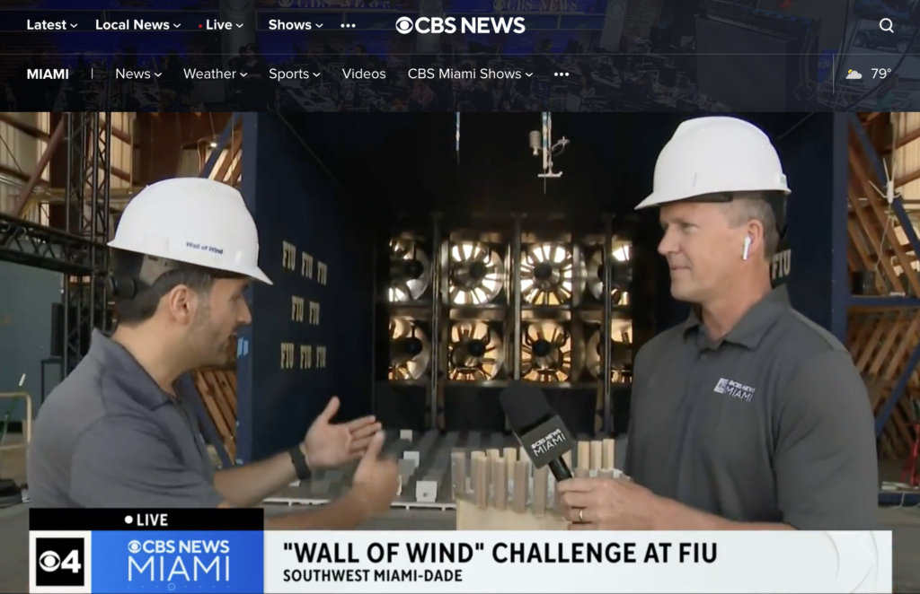 DDA Forensics Highlights Importance of Annual Wall of Wind Mitigation Challenge on CBS News