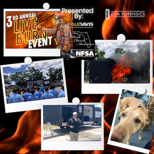 DDA Forensics Executive General Adjuster J. Abraham Hanze Presents at Live Burn
